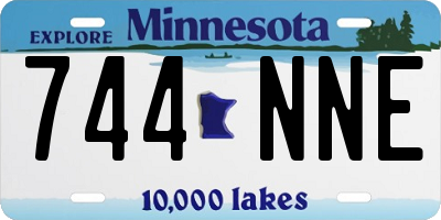 MN license plate 744NNE
