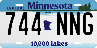 MN license plate 744NNG