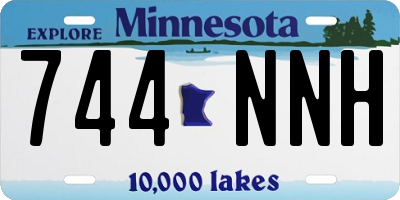 MN license plate 744NNH