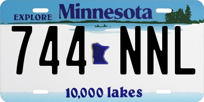 MN license plate 744NNL
