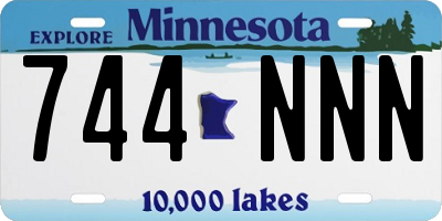 MN license plate 744NNN