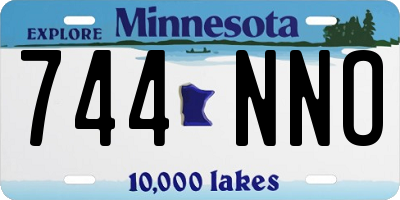 MN license plate 744NNO
