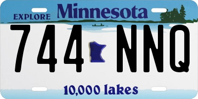 MN license plate 744NNQ