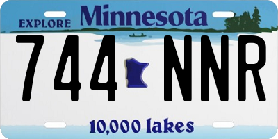 MN license plate 744NNR