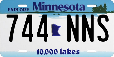 MN license plate 744NNS