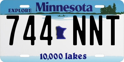 MN license plate 744NNT