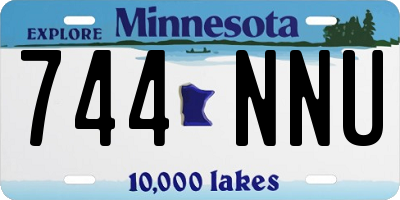 MN license plate 744NNU