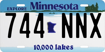 MN license plate 744NNX