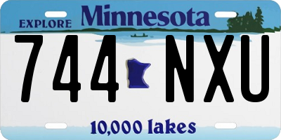MN license plate 744NXU