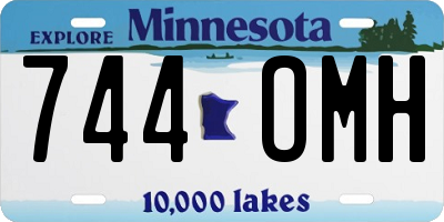 MN license plate 744OMH