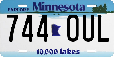 MN license plate 744OUL