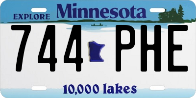 MN license plate 744PHE
