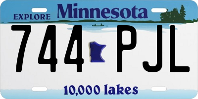 MN license plate 744PJL