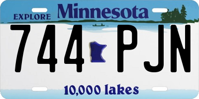 MN license plate 744PJN
