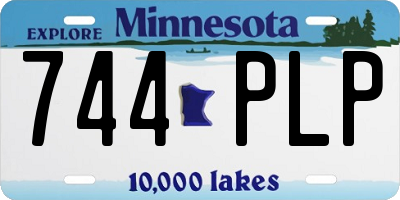 MN license plate 744PLP