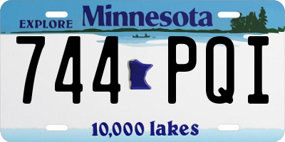 MN license plate 744PQI