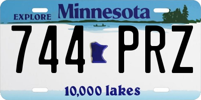 MN license plate 744PRZ