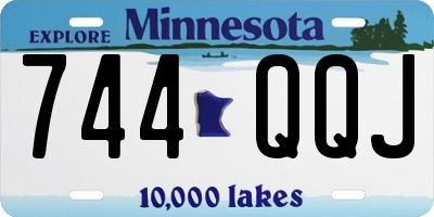 MN license plate 744QQJ