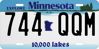 MN license plate 744QQM