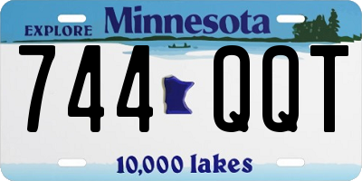 MN license plate 744QQT