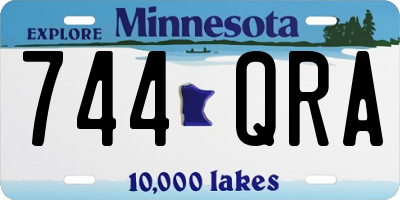 MN license plate 744QRA