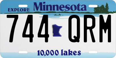 MN license plate 744QRM