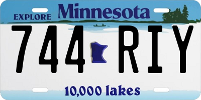 MN license plate 744RIY