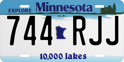 MN license plate 744RJJ
