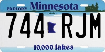 MN license plate 744RJM