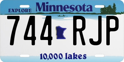 MN license plate 744RJP
