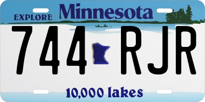 MN license plate 744RJR