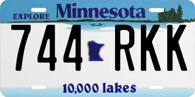 MN license plate 744RKK
