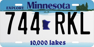 MN license plate 744RKL