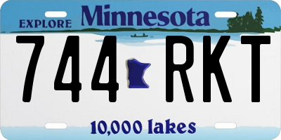MN license plate 744RKT