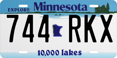 MN license plate 744RKX