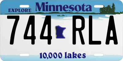 MN license plate 744RLA