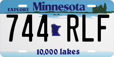 MN license plate 744RLF