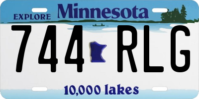 MN license plate 744RLG