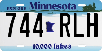 MN license plate 744RLH