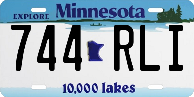 MN license plate 744RLI