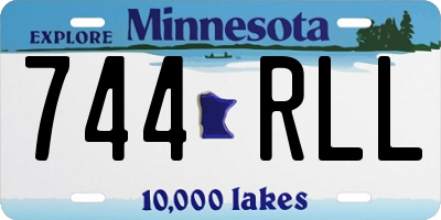 MN license plate 744RLL