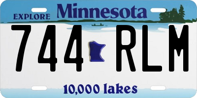 MN license plate 744RLM