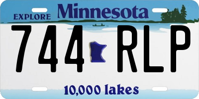 MN license plate 744RLP