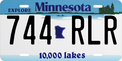 MN license plate 744RLR