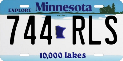 MN license plate 744RLS