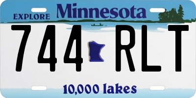 MN license plate 744RLT