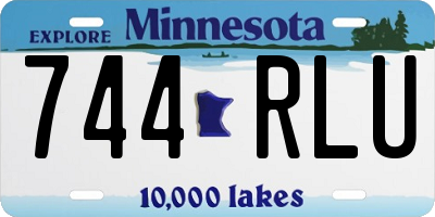 MN license plate 744RLU