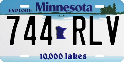 MN license plate 744RLV