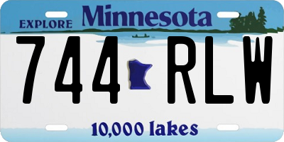 MN license plate 744RLW