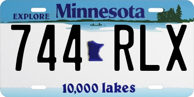 MN license plate 744RLX